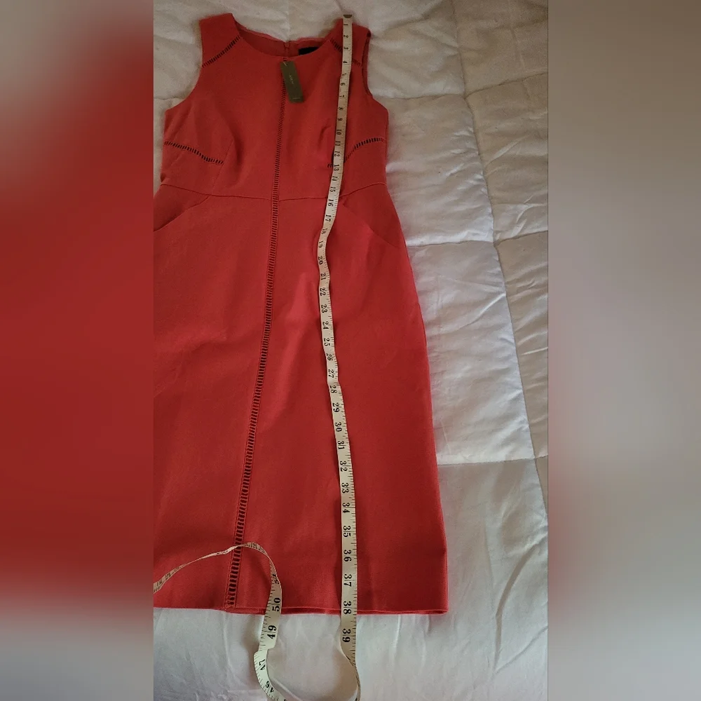 J.Crew dress linen orange size 4nwt - Picture 3 of 16